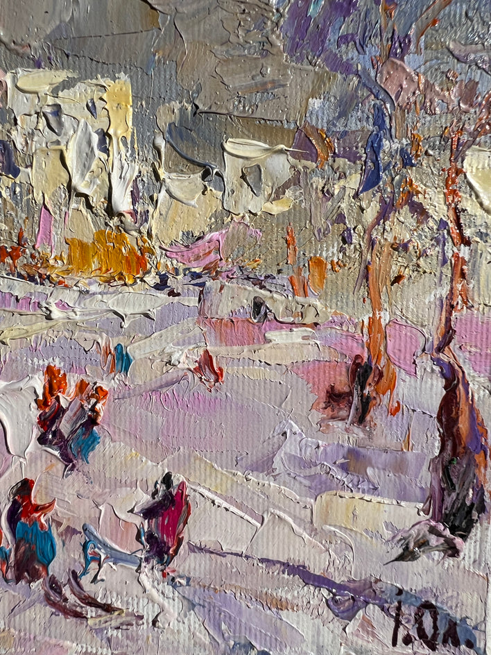 Winter Day by Oleksiy Ivanyuk |  Closeup View of Artwork 