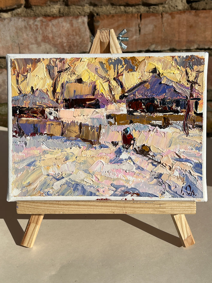 Winter Evening by Oleksiy Ivanyuk |  Context View of Artwork 