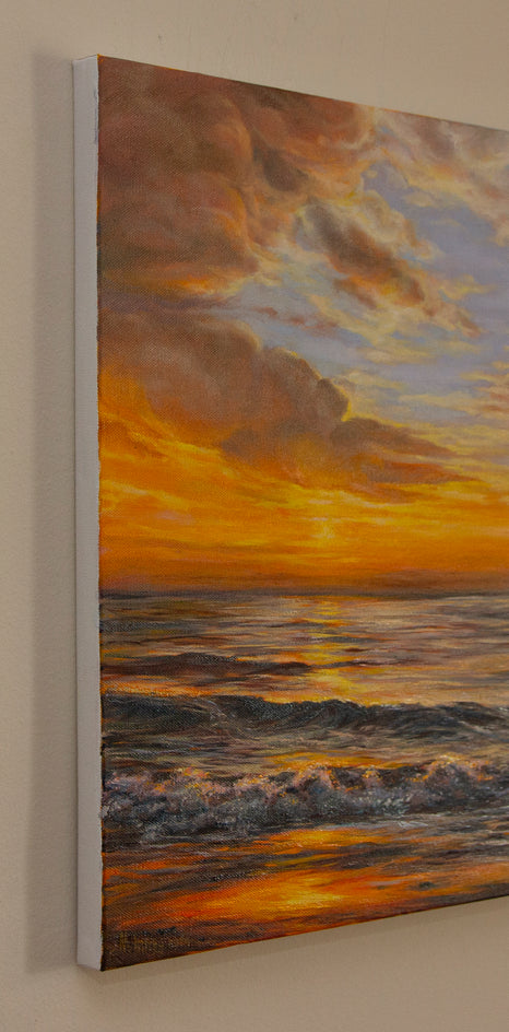 Golden Hour by Olena Nabilsky |  Side View of Artwork 