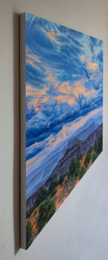 Spring Sky by Olena Nabilsky |  Side View of Artwork 