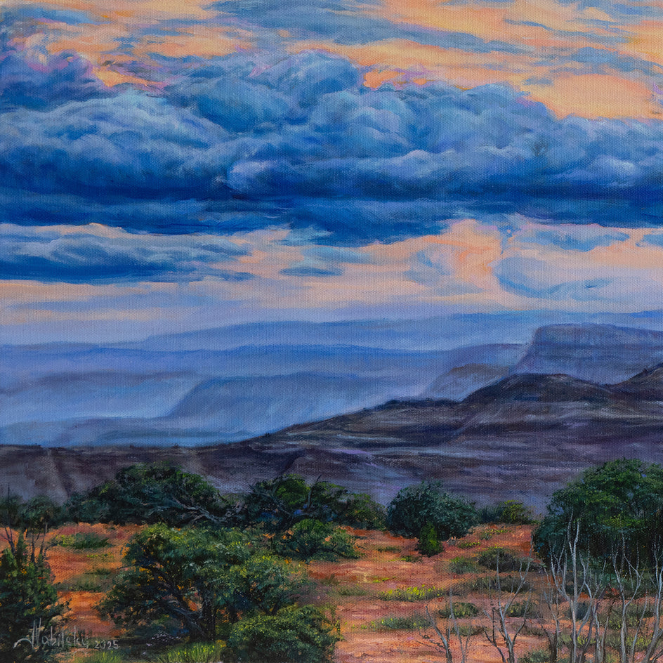 Spring Sky by Olena Nabilsky |  Closeup View of Artwork 