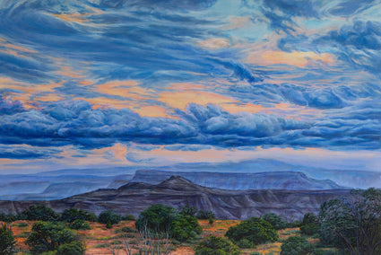 oil painting by Olena Nabilsky titled Spring Sky