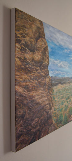 Summer in the Valley by Olena Nabilsky |  Side View of Artwork 