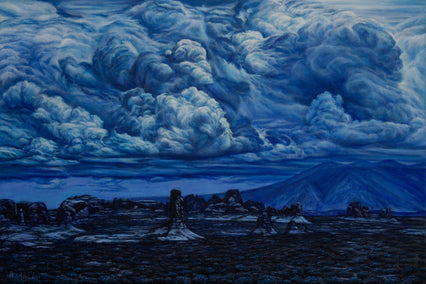 oil painting by Olena Nabilsky titled Western Dreams