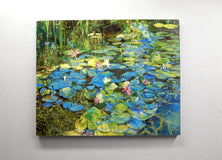 Original art for sale at UGallery.com | Mixed Water Lilies Spotted Sunlight by Onelio Marrero | $2,000 | oil painting | 24' h x 30' w | thumbnail 3