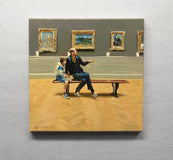 Original art for sale at UGallery.com | A Day of Discovery by Onelio Marrero | $625 | oil painting | 12' h x 12' w | thumbnail 3