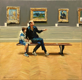 Original art for sale at UGallery.com | A Day of Discovery by Onelio Marrero | $625 | oil painting | 12' h x 12' w