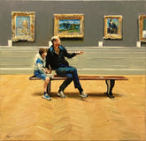 Original art for sale at UGallery.com | A Day of Discovery by Onelio Marrero | $625 | oil painting | 12' h x 12' w | thumbnail 1