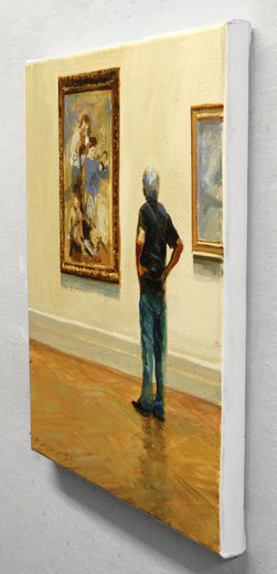 Admiring Picasso by Onelio Marrero |  Side View of Artwork 