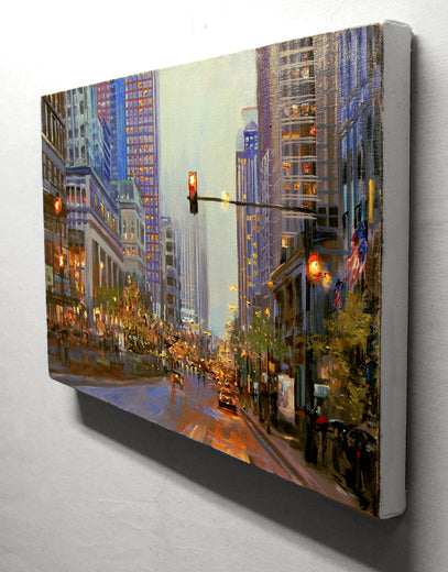 All Red Lights by Onelio Marrero |  Side View of Artwork 