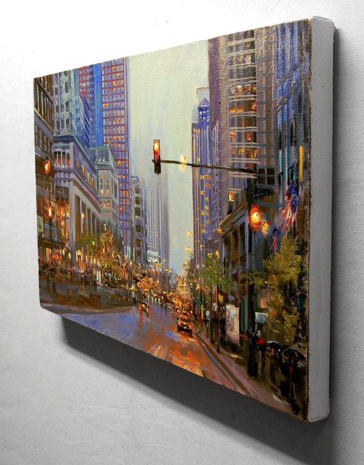 All Red Lights by Onelio Marrero |  Side View of Artwork 