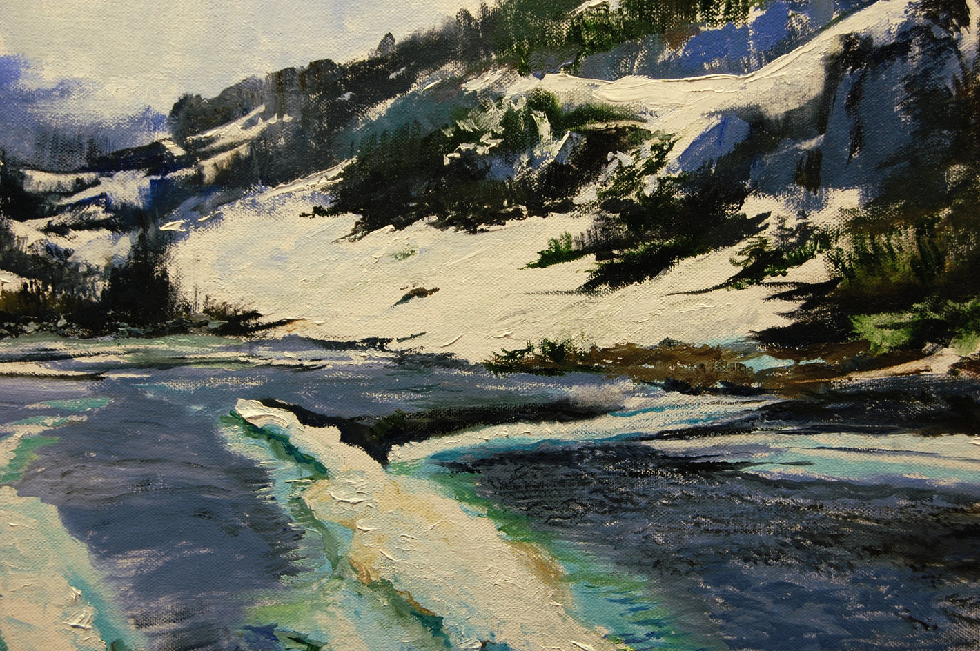 Along the White Pass Railway, Skagway by Onelio Marrero |  Closeup View of Artwork 