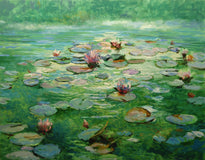 Original art for sale at UGallery.com | Anomalous Light by Onelio Marrero | $1,350 | oil painting | 22' h x 28' w | thumbnail 1