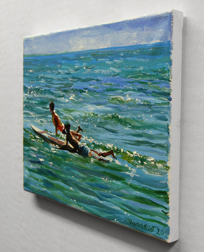 Anticipation by Onelio Marrero |  Side View of Artwork 