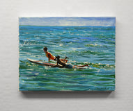 Original art for sale at UGallery.com | Anticipation by Onelio Marrero | $550 | oil painting | 8' h x 10' w | thumbnail 3