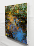 Original art for sale at UGallery.com | Autumn Koi by Onelio Marrero | $625 | oil painting | 12' h x 12' w | thumbnail 2