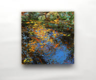 Original art for sale at UGallery.com | Autumn Koi by Onelio Marrero | $625 | oil painting | 12' h x 12' w | thumbnail 3
