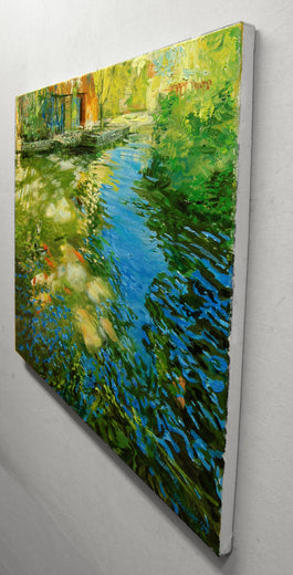 Beyond the Wild Wood by Onelio Marrero |  Side View of Artwork 