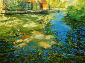 Original art for sale at UGallery.com | Beyond the Wild Wood by Onelio Marrero | $1,150 | oil painting | 18' h x 24' w