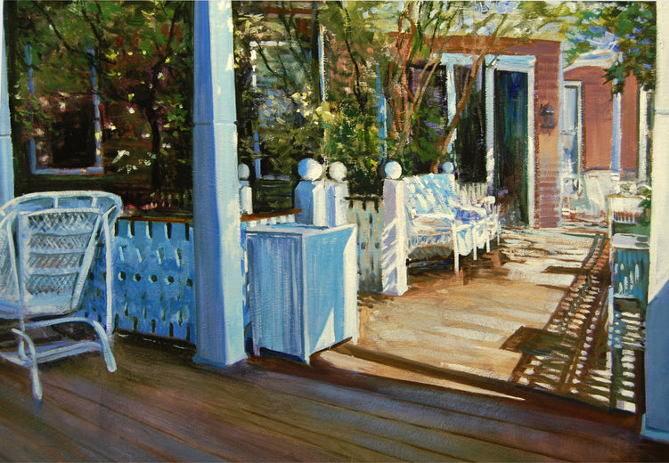 Cape May Porch: Angel of The Sea by Onelio Marrero |   Closeup View of Artwork 