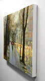 Original art for sale at UGallery.com | Central Park East Rain by Onelio Marrero | $1,150 | oil painting | 18' h x 24' w | thumbnail 2