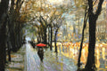 Original art for sale at UGallery.com | Central Park East Rain by Onelio Marrero | $1,150 | oil painting | 18' h x 24' w | thumbnail 4