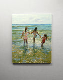 Original art for sale at UGallery.com | Children in the Sunlight by Onelio Marrero | $1,025 | oil painting | 20' h x 16' w | thumbnail 3