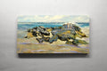 Original art for sale at UGallery.com | Children on a Jetty by Onelio Marrero | $1,075 | oil painting | 14' h x 26' w | thumbnail 3