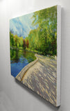 Original art for sale at UGallery.com | Conservatory Pond by Onelio Marrero | $1,150 | oil painting | 18' h x 24' w | thumbnail 2