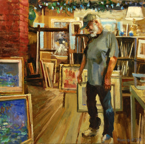 Original art for sale at UGallery.com | Could It Be? by Onelio Marrero | $625 | oil painting | 12' h x 12' w