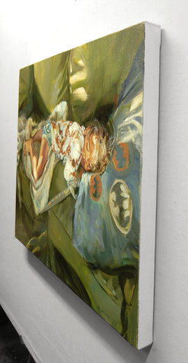 Dreaming of Heroes by Onelio Marrero |  Side View of Artwork 