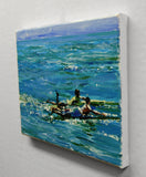 Original art for sale at UGallery.com | Drifting by Onelio Marrero | $550 | oil painting | 8' h x 10' w | thumbnail 2