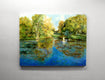 Original art for sale at UGallery.com | Early Morning at the Irish National Stud Farm by Onelio Marrero | $1,350 | oil painting | 22' h x 28' w | thumbnail 3