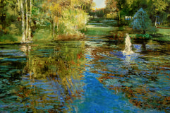 Original art for sale at UGallery.com | Early Morning at the Irish National Stud Farm by Onelio Marrero | $1,350 | oil painting | 22' h x 28' w | thumbnail 4