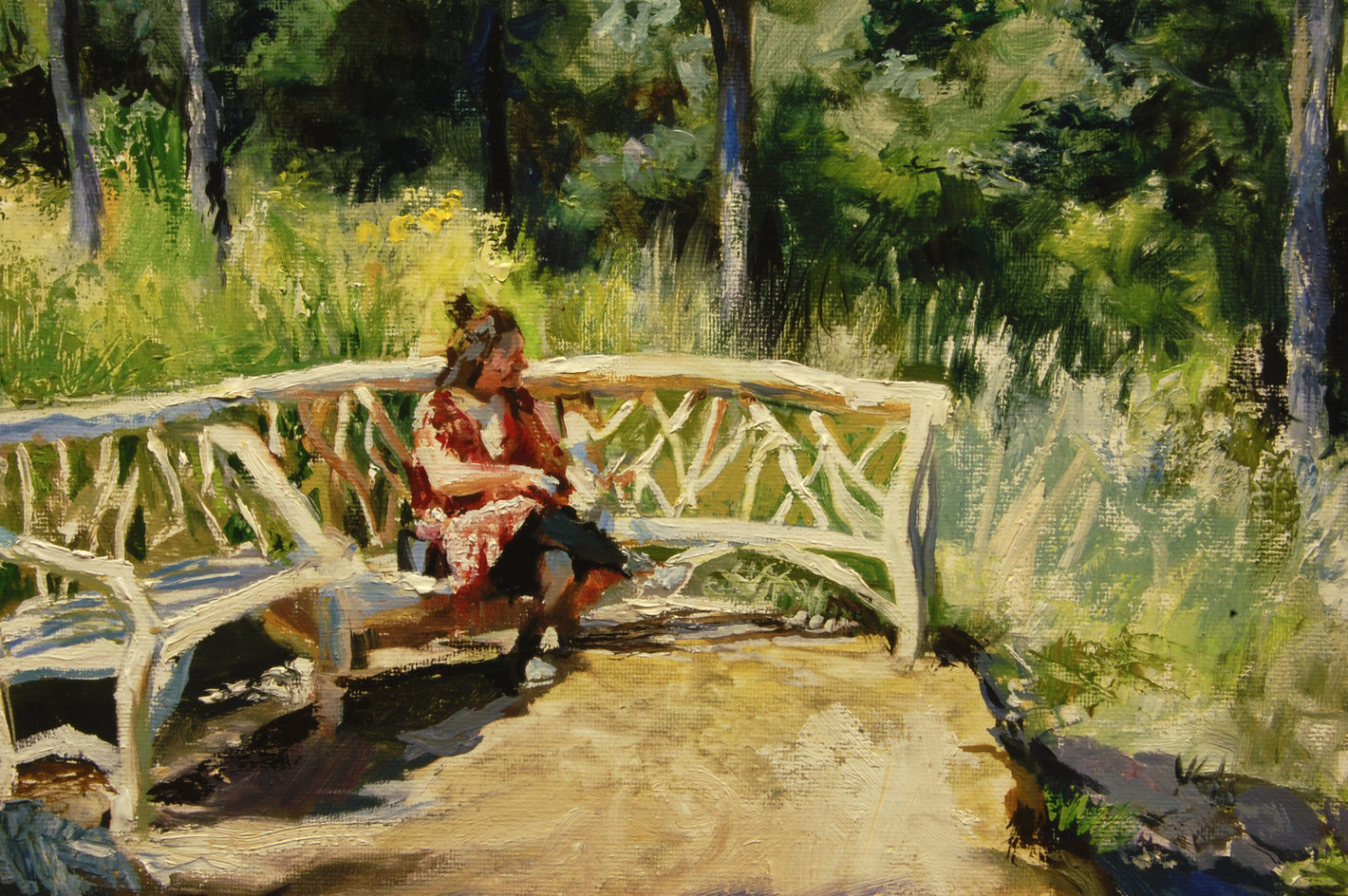 End of the Path by Onelio Marrero |  Closeup View of Artwork 