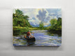 Original art for sale at UGallery.com | Entering the Swift Current by Onelio Marrero | $1,025 | oil painting | 16' h x 24' w | thumbnail 3