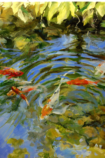 Ephemeral Koi by Onelio Marrero |   Closeup View of Artwork 