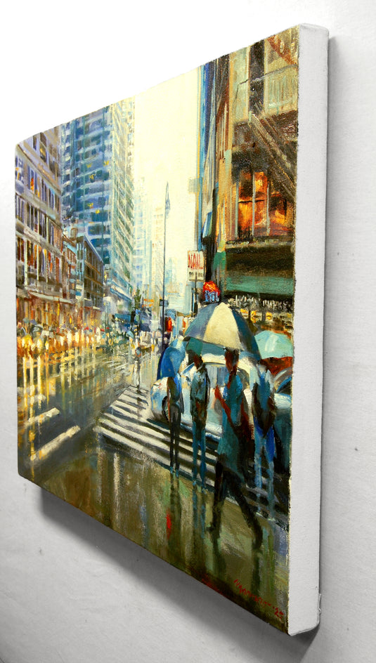 Everyone on a Mission by Onelio Marrero |  Side View of Artwork 