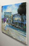 Original art for sale at UGallery.com | Fa Caldo by Onelio Marrero | $1,150 | oil painting | 18' h x 24' w | thumbnail 2