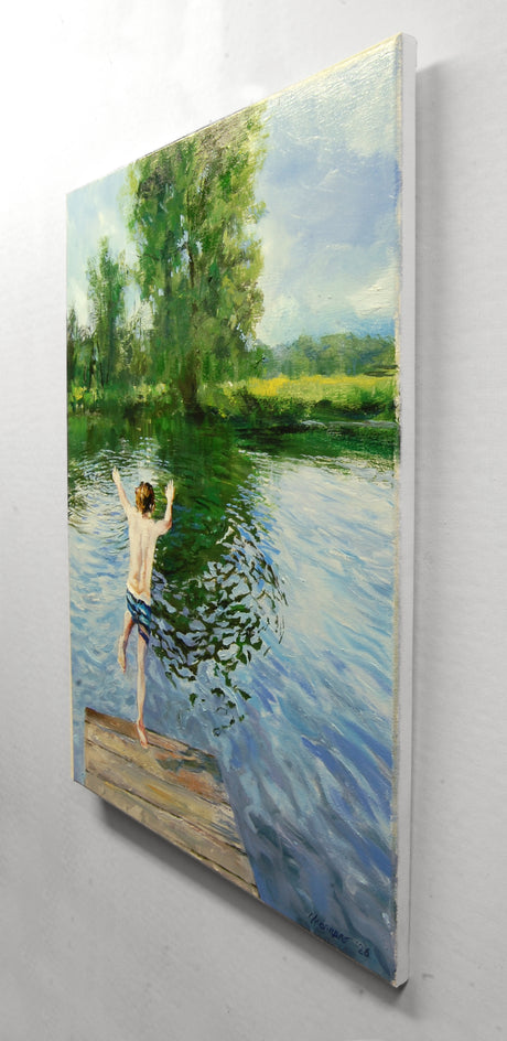 Fearless by Onelio Marrero |  Side View of Artwork 