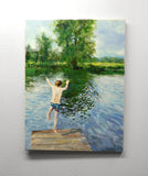 Original art for sale at UGallery.com | Fearless by Onelio Marrero | $1,150 | oil painting | 24' h x 18' w | thumbnail 3