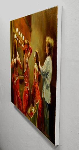 Fighting Time by Onelio Marrero |  Side View of Artwork 