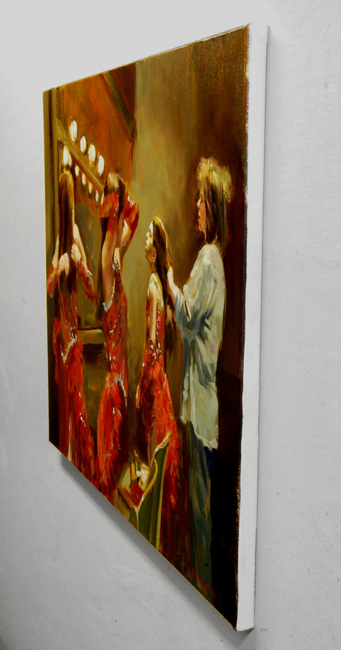 Fighting Time by Onelio Marrero |  Side View of Artwork 