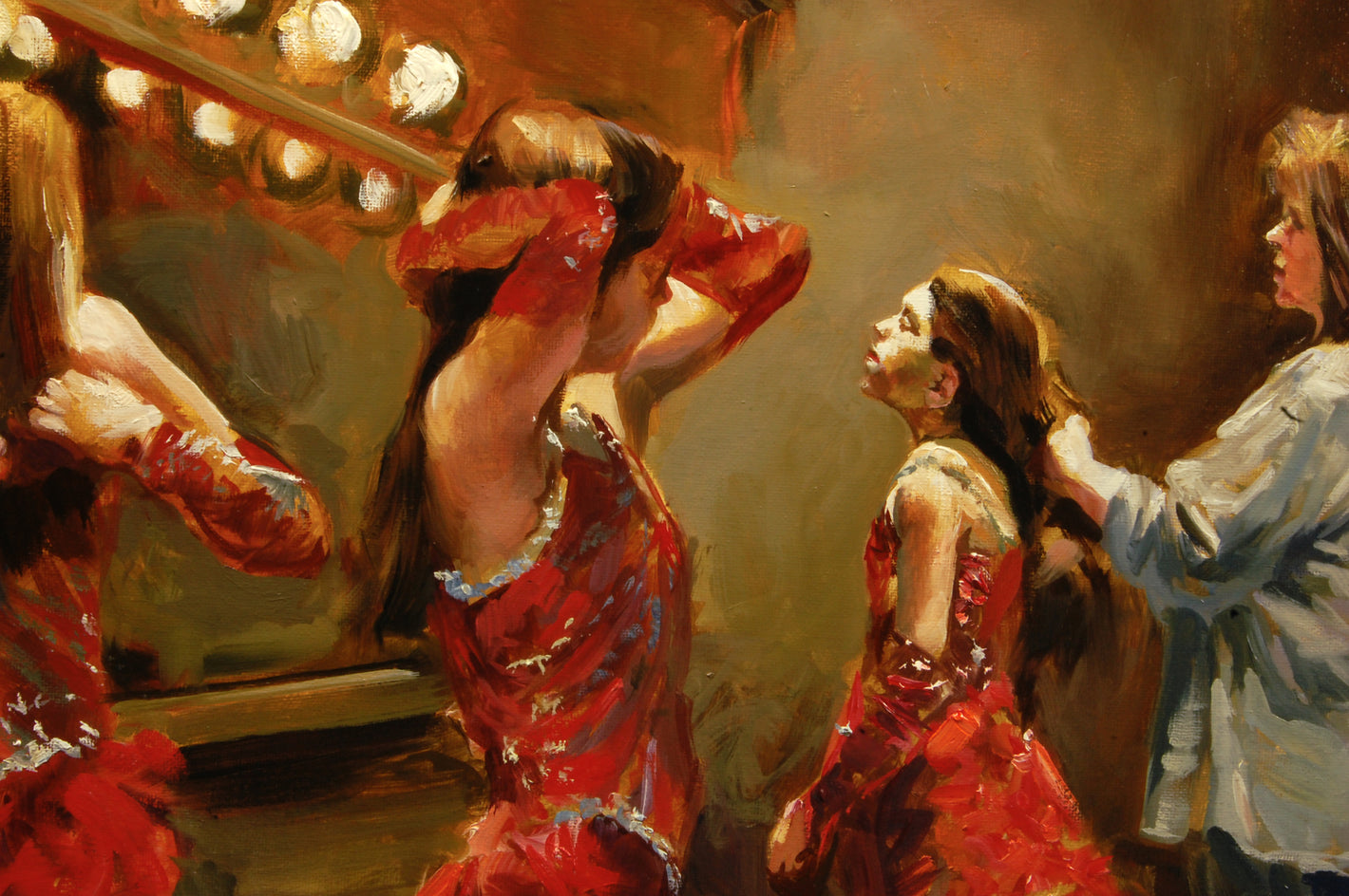 Fighting Time by Onelio Marrero |  Closeup View of Artwork 