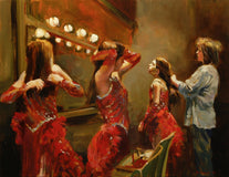 Original art for sale at UGallery.com | Fighting Time by Onelio Marrero | $1,025 | oil painting | 16' h x 20' w | thumbnail 1