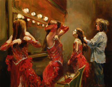 oil painting by Onelio Marrero titled Fighting Time