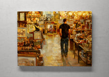Original art for sale at UGallery.com | Finds and Replicas by Onelio Marrero | $725 | oil painting | 12' h x 16' w | thumbnail 3