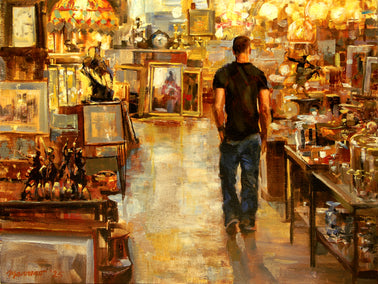 oil painting by Onelio Marrero titled Finds and Replicas