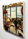 Original art for sale at UGallery.com | First Picks by Onelio Marrero | $625 | oil painting | 12' h x 12' w | thumbnail 2