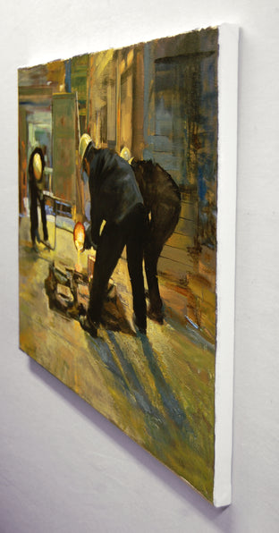 First Pour by Onelio Marrero |  Side View of Artwork 
